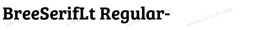 BreeSerifLt Regular字体转换